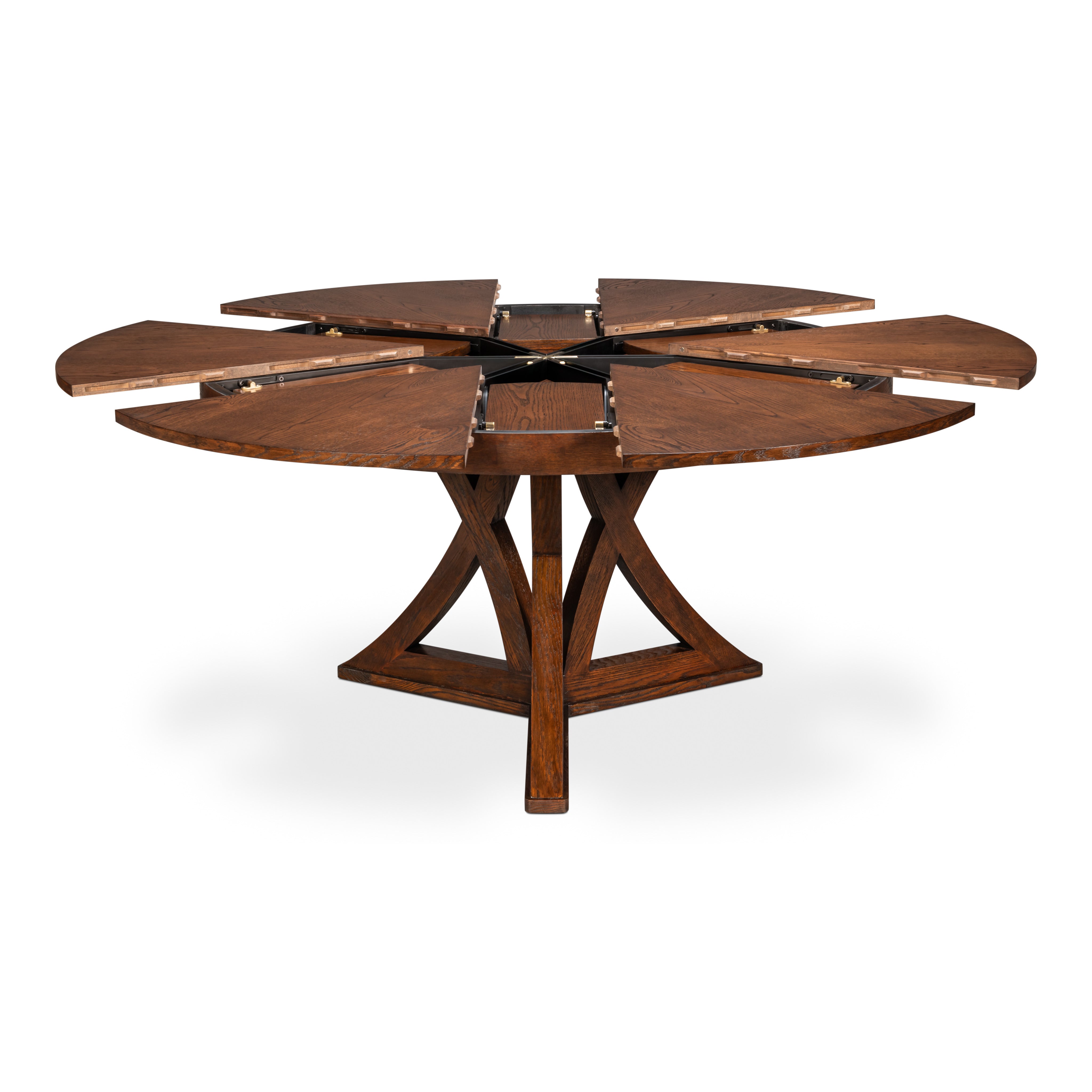 Warm Brown Oak Expanding Jupe Dining Table - 71" - additional view