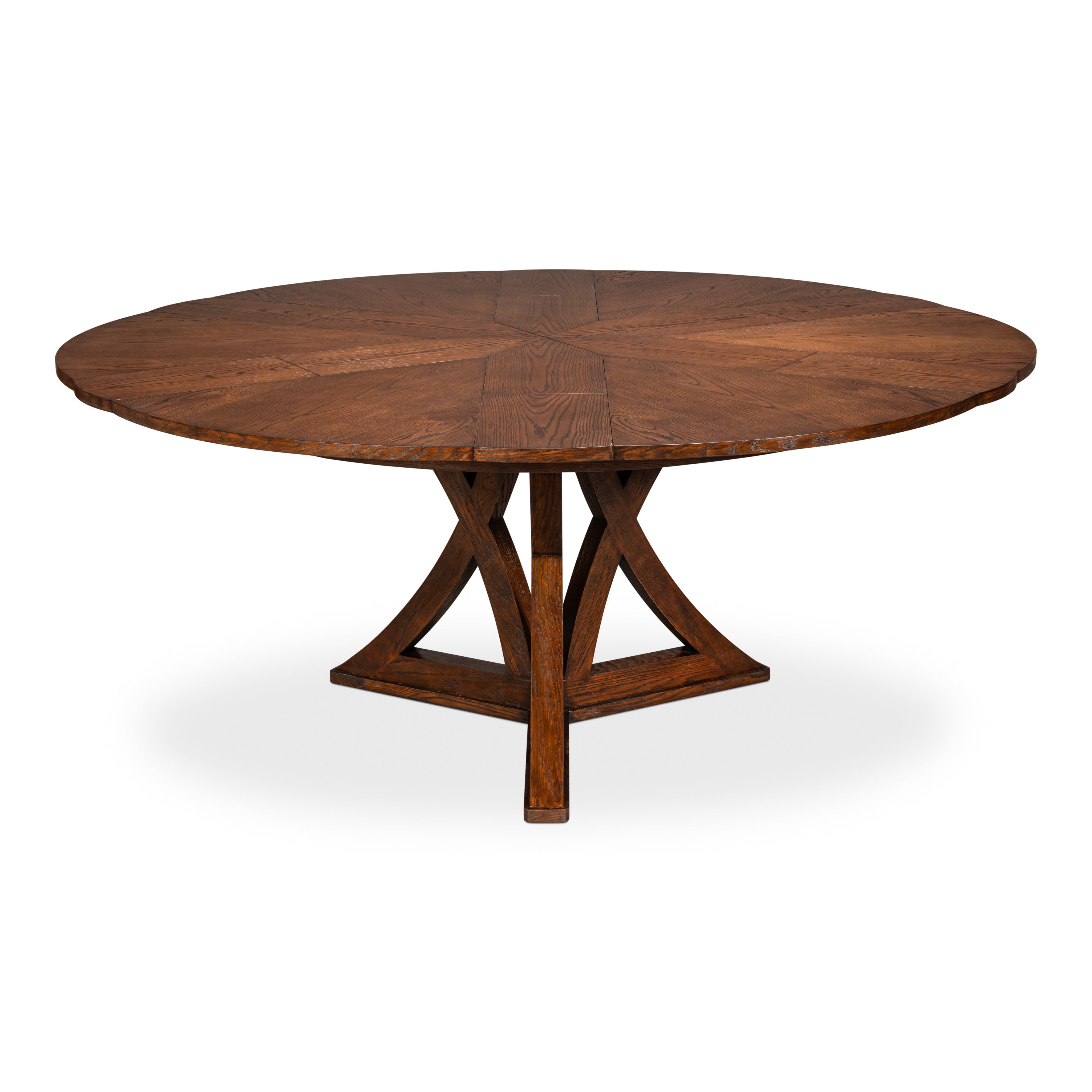 Warm Brown Oak Expanding Jupe Dining Table - 71" - additional view