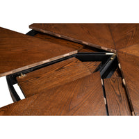 Warm Brown Oak Expanding Jupe Dining Table - 71