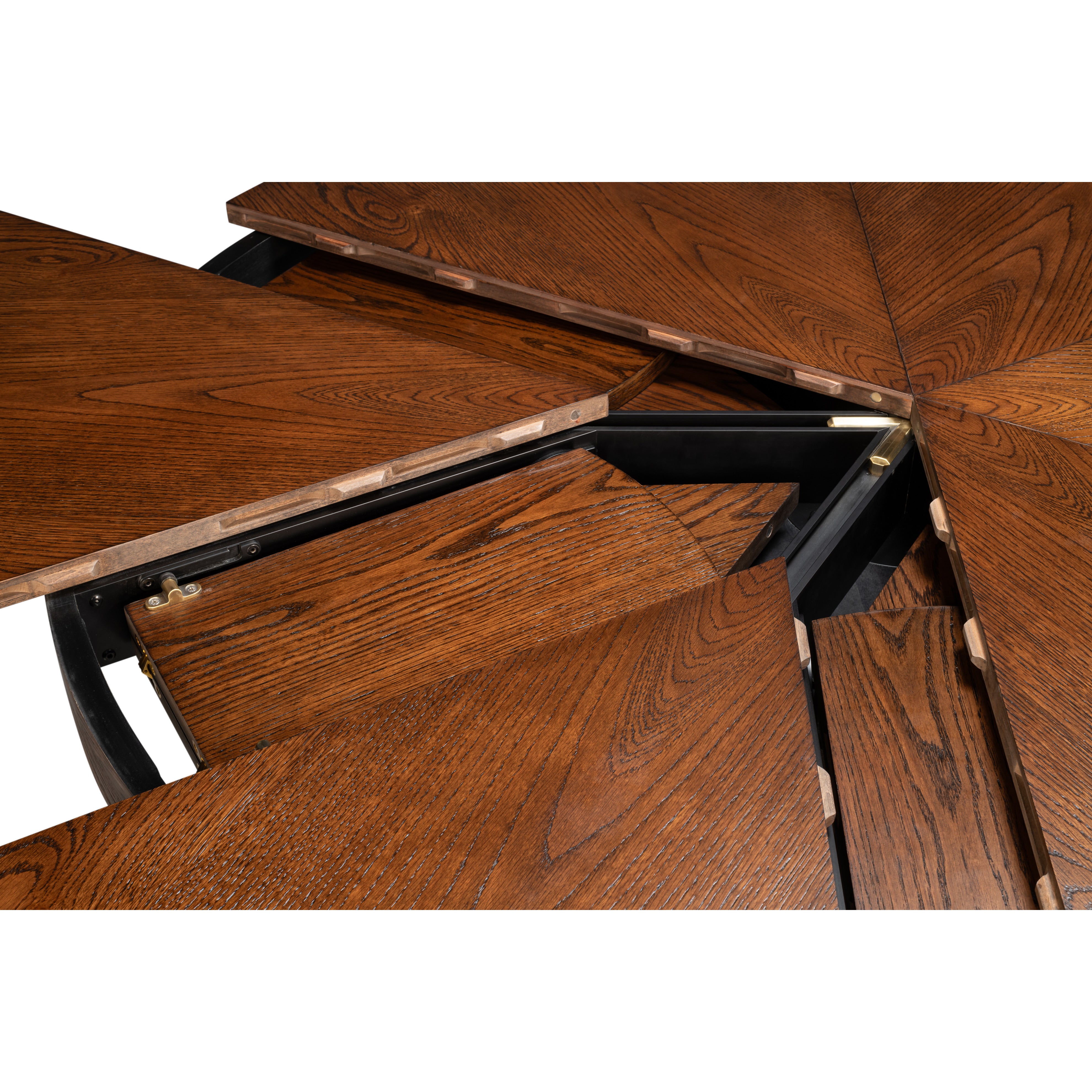 Warm Brown Oak Expanding Jupe Dining Table - 71" - additional view