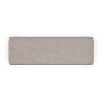 Top view of waterfall velvet bench, smooth surface.