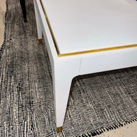 White Mid Century Coffee Table - English Georgian America