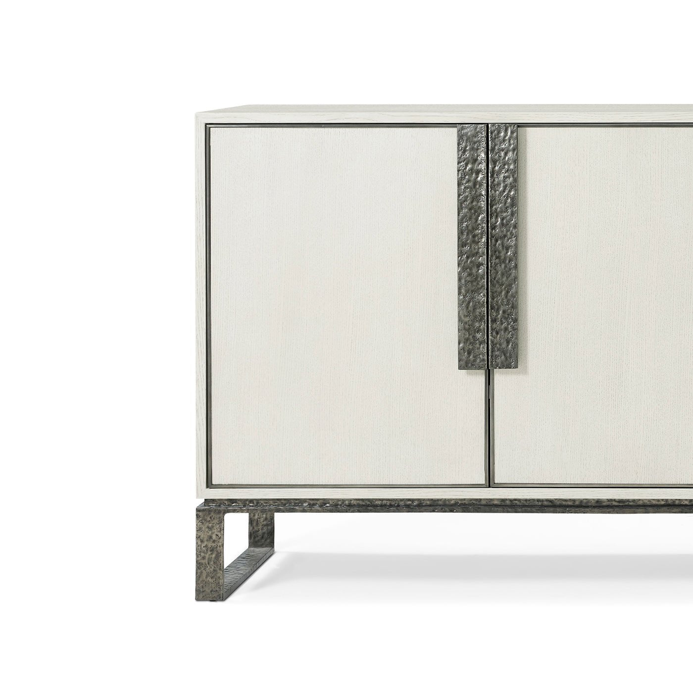 Close-up of left side, cabinet door details