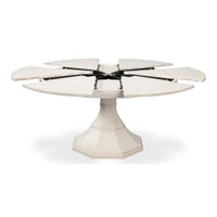 White Oak Expanding Jupe Dining Table - 85 1/2
