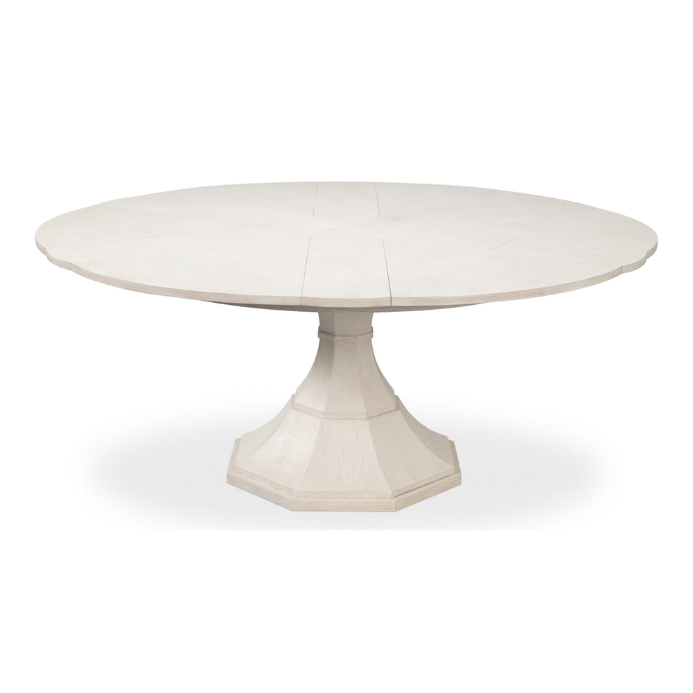 White Oak Expanding Jupe Dining Table - 85 1/2