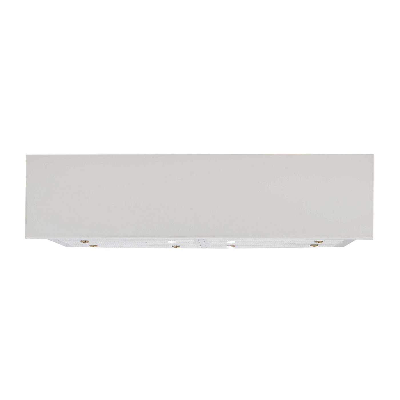 Top view of white antique dresser surface.