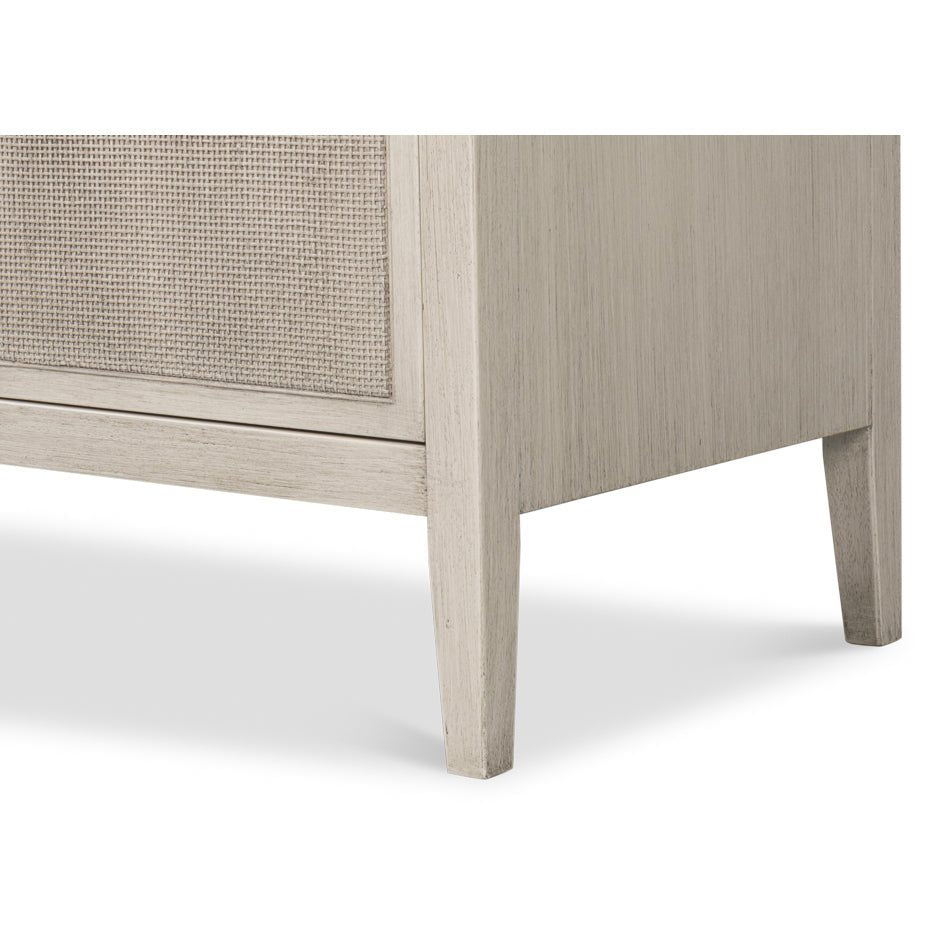 Side cabinet, lower side, angled leg.