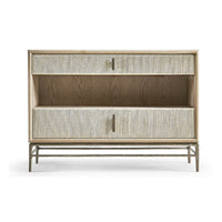 Front view of Wide Danish Cord Nightstand