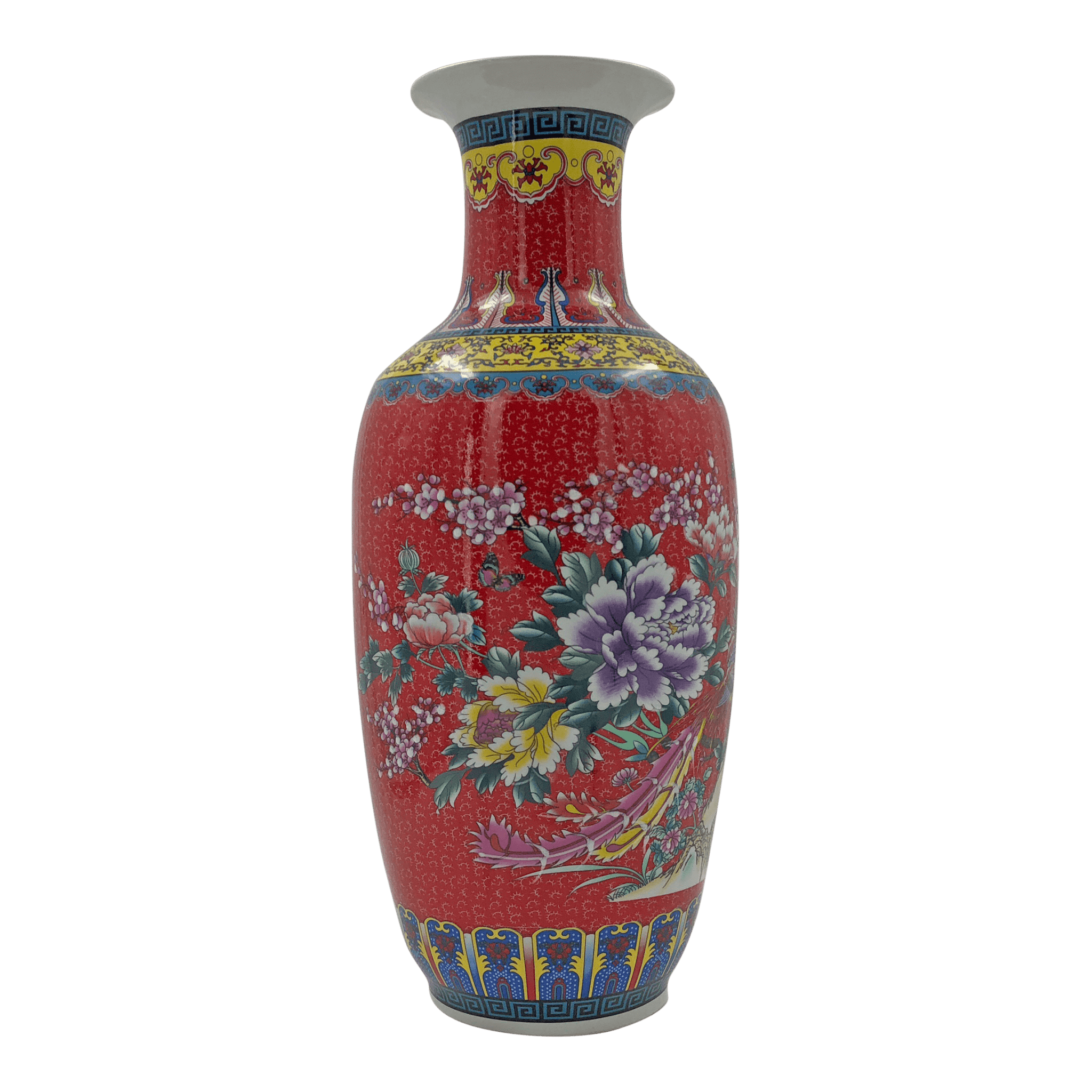 Chinese Export Red Vase - English Georgian America