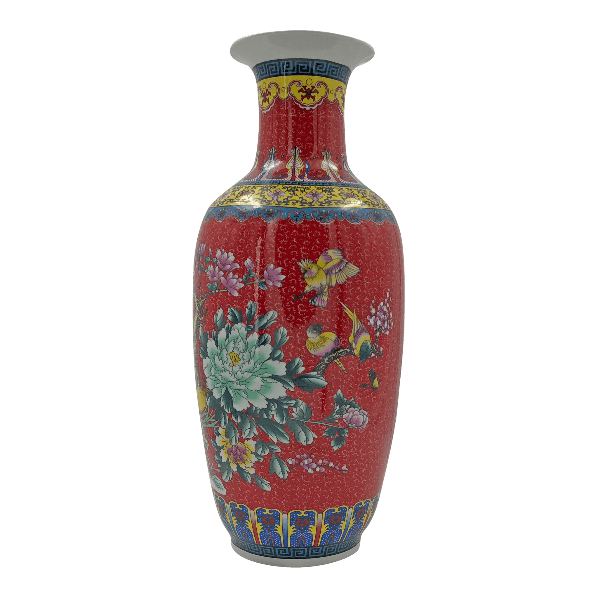 Chinese Export Red Vase - English Georgian America