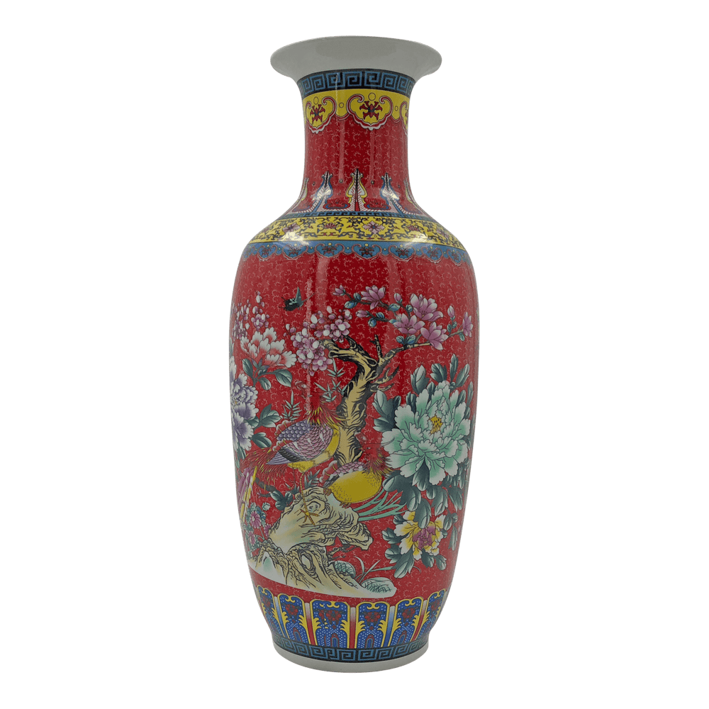 Chinese Export Red Vase - English Georgian America