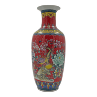 Chinese Export Red Vase - English Georgian America