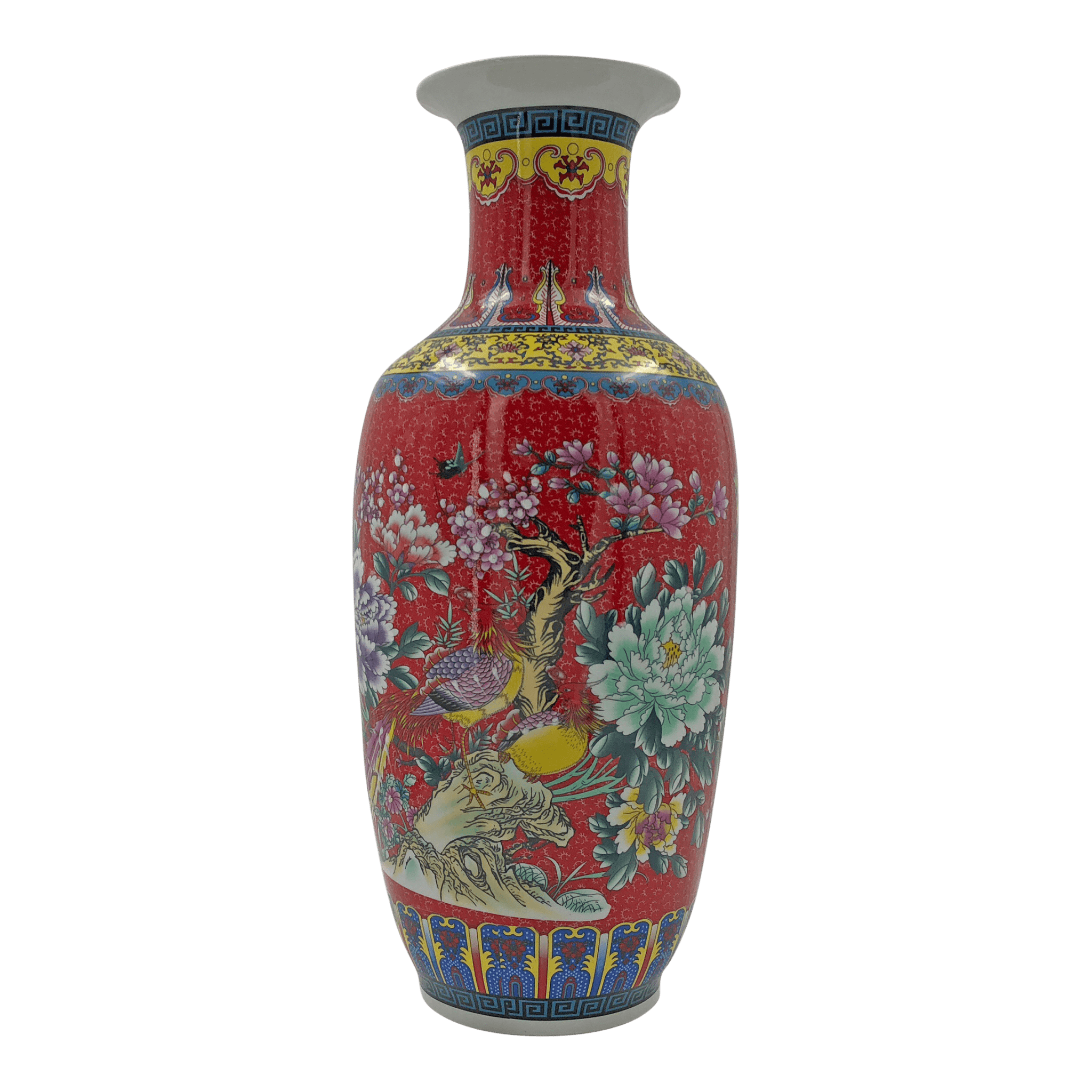 Chinese Export Red Vase - English Georgian America