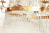 Swedish Crystal Chandelier - English Georgian America