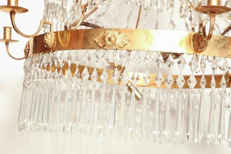 Swedish Crystal Chandelier - English Georgian America