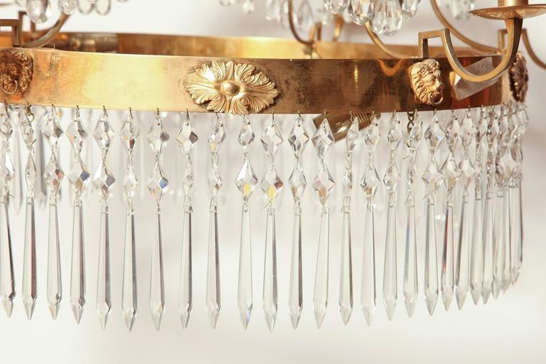 Swedish Crystal Chandelier - English Georgian America