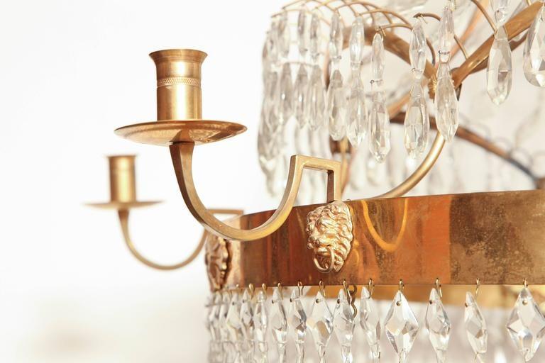 Swedish Crystal Chandelier - English Georgian America