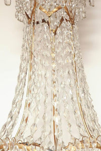 Swedish Crystal Chandelier - English Georgian America
