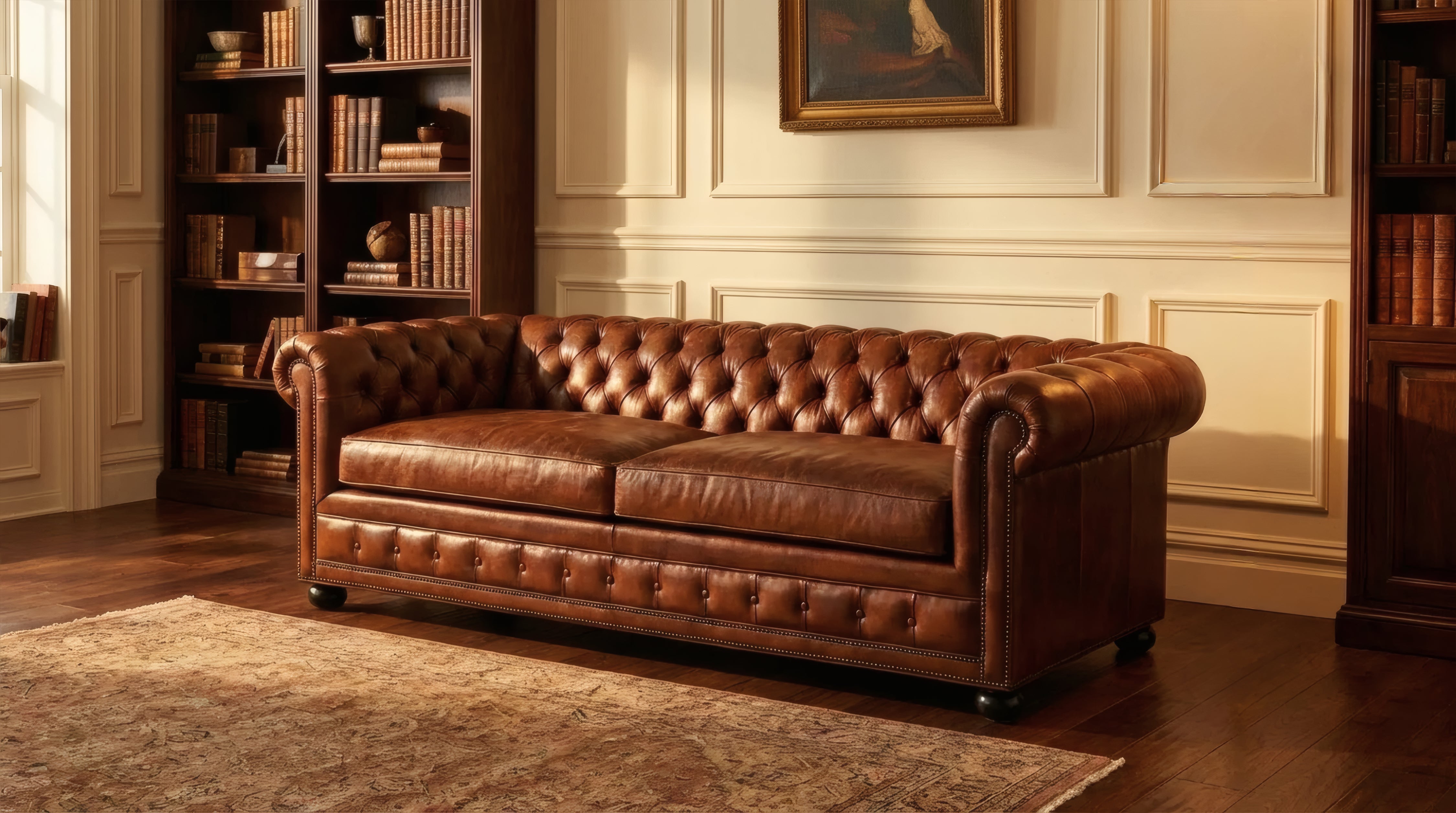 Custom Chesterfield sofa